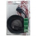 Video Kabel SVGA (D-sub) M - SVGA (D-sub) M, 5m, chroniony, czarna, Logo blistr