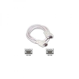 Video Kabel VGA (D-Sub) (M) - VGA (D-Sub) (M), 3m, szary, Logo blistr