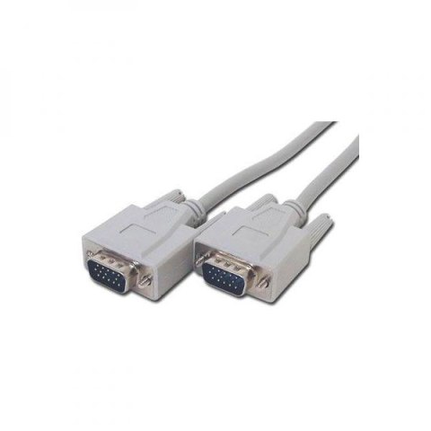 Video Kabel VGA (D-Sub) (M) - VGA (D-Sub) (M), 3m, szary, Logo