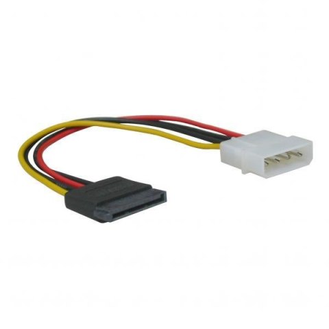 Kabel k HDD/SSD/DVD/BD zasilanie wewnętrzny, DC SATA - DC 5,25", 0.2 m, Logo blistr