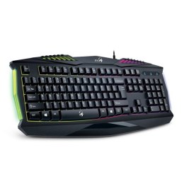 Genius GX GAMING Scorpion K220, klawiatura CZ/SK, do gry, wodoodporny rodzaj przewodowa (USB), czarna, nie