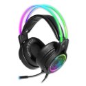 Defender Cosmo Pro RGB, Gaming Headset, słuchawki z mikrofonem, przewodowaczarna, 7.1 (virtual), 50 mm przetworniki typ USB