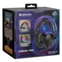 Defender Cosmo Pro RGB, Gaming Headset, słuchawki z mikrofonem, przewodowaczarna, 7.1 (virtual), 50 mm przetworniki typ USB