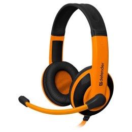 Defender Warhead G-120, Gaming Headset, słuchawki z mikrofonem, przewodowaczarno-pomarańczowy, 2x 3.5 mm jack