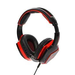 Red Fighter H2, Gaming Headset, słuchawki z mikrofonem, przewodowaczarno-czerwona, 2x 3.5 mm jack