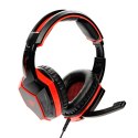 Red Fighter H2, Gaming Headset, słuchawki z mikrofonem, przewodowaczarno-czerwona, 2x 3.5 mm jack