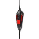 Red Fighter H2, Gaming Headset, słuchawki z mikrofonem, przewodowaczarno-czerwona, 2x 3.5 mm jack