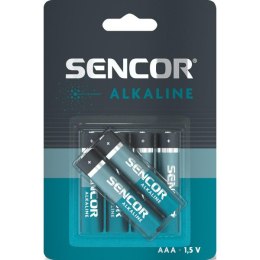 Bateria alkaliczna, AAA (LR03), AAA, 1.5V, Sencor, blistr, 6-pack