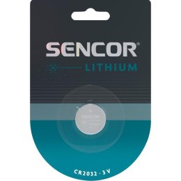 Bateria litowa, CR2032, CR2032, 3V, Sencor, blistr, 1-pack