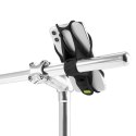 Uchwyt telefonu komórkowego Bone Bike Tie 3, na rower, regulowany rozmiar, czarny, 4.7-7.2", silikon, mocowany do kierownicy, cz