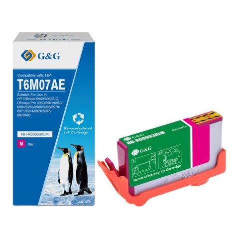 G&G kompatybilny ink / tusz z T6M07AE, HP 903XL, NH-R00903XLM, magenta, 825s