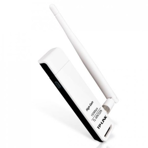 TP-LINK USB klient TL-WN722N 2.4GHz, 150Mbps, zewnętrzna, USB anténa, 802.11n