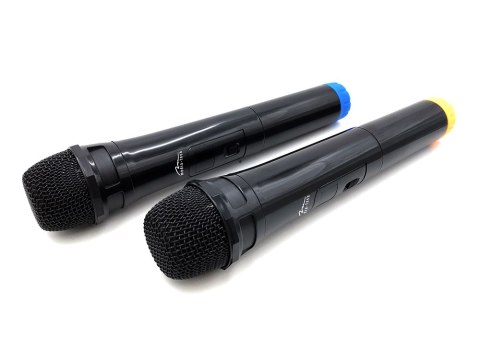 ACCENT PRO - Dwa mikrofony bezprzewodowe z odbiornikiem USB do głośnika z funkcją karaoke ACCENT PRO - Dwa mikrofony bezprzewodowe z odbiornikiem USB do głośnika z funkcją karaoke