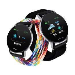 ACTIVEBAND THAITI - Smartband z pomiarem pulsu, ciśnienia i natlenienia krwi, monitorowaniem aktywności & snu, 2 unikalne paski 