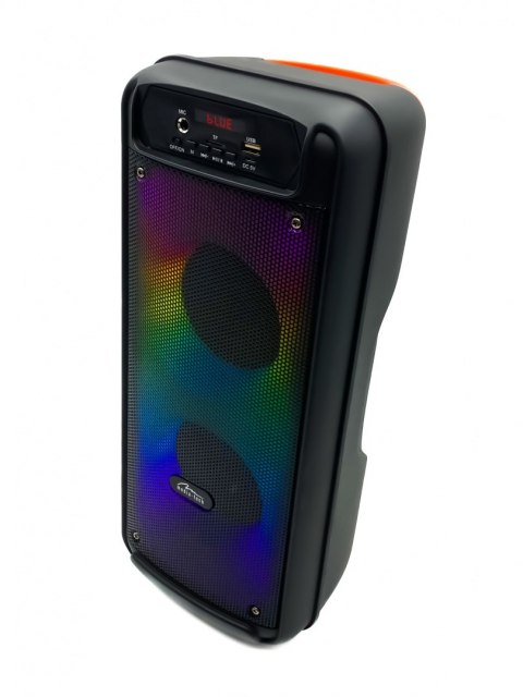 FLAMEBOX UP - Głośnik Bluetooth 5.0 z radiem FM i odtwarzaczem MP3, 600W PMPO, iluminacja typu FLAME