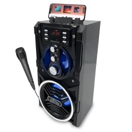 PARTYBOX - Kompaktowy głośnik Bluetooth stereo z wbudowanym wooferem, 800W PMPO, karaoke, FM, MP3. Wbudowany akumultaor LiIon, p