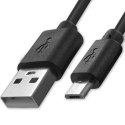 Qoltec Kabel USB A męski | micro USB B męski | 0.5m | BULK