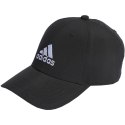 Czapka z daszkiem młodzieżowa adidas Embroidered Logo Lightweight Baseball czarna OSFY IB3244