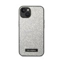 Karl Lagerfeld Glitter Plaque Logo - Etui iPhone 14 Plus (srebrny)