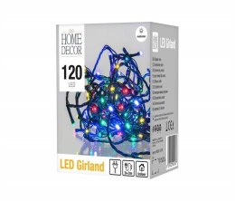 Girlanda 120 LED, 9m + 3m, 230V, kolor