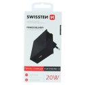 Ładowarka do iPhone 20W Power Delivery Swissten - czarna