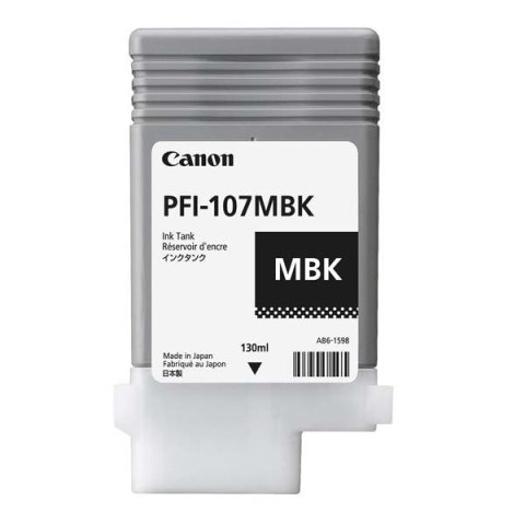 Canon oryginalny ink / tusz PFI-107 MBK, 6704B001, czarny mat, 130ml