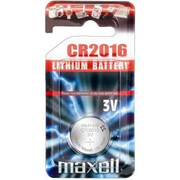 Bateria litowa, guzikowa, CR2016, 3V, Maxell, blistr, 1-pack