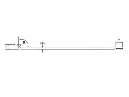 Szprychy CNSPOKE 134T 2.3-2.3-2.0 stal nierdzewna 282mm czarne 72szt.