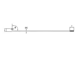 Szprychy CNSPOKE STD14 2.0-2.0-2.0 stal nierdzewna 244mm srebrne + nyple 144szt.