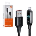 Kabel z wyświetlaczem USB do Lightning Mcdodo CA-1060, 1.2m (czarny)