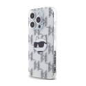 Karl Lagerfeld IML Choupette Head & Monogram - Etui iPhone 15 Pro Max (przezroczysty)