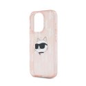 Karl Lagerfeld IML Choupette Head & Monogram - Etui iPhone 15 Pro Max (różowy)