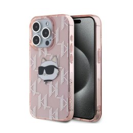 Karl Lagerfeld IML Choupette Head & Monogram - Etui iPhone 15 Pro (różowy)