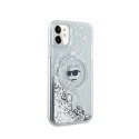 Karl Lagerfeld Liquid Glitter Choupette Head MagSafe - Etui iPhone 11 (przezroczysty)