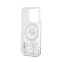 Karl Lagerfeld Liquid Glitter Choupette Head MagSafe - Etui iPhone 13 Pro Max (przezroczysty)