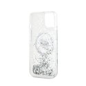 Karl Lagerfeld Liquid Glitter Choupette Head MagSafe - Etui iPhone 15 / 14 / 13 (przezroczysty)