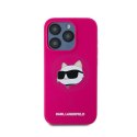 Karl Lagerfeld Silicone Choupette Head MagSafe - Etui iPhone 15 Pro (różowy)