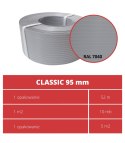 Taśma ogrodzeniowa 52mb Thermoplast® CLASSIC LINE 9,5cm SZARA