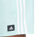 Spodenki kąpielowe męskie adidas 3-Stripes CLX Swim Shorts miętowe IS2056