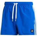 Spodenki kąpielowe męskie adidas 3-Stripes CLX Swim Shorts niebieskie IS2057