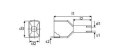 TULEJKA IZOLOWANA PODWÓJNA 2,5mm2 DUID-2x2,5-10NB NIEBIESKI (100szt.)