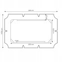 Daszek do huśtawki 200x120 cm wodoodporne poszycie zielony MultiGarden