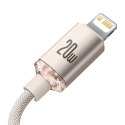 Kabel USB-C do iP Baseus Crystal Shine, 20W, 2m (różowy)