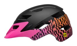 Kask juniorski BELL SIDETRACK INTEGRATED MIPS wavy checks matte pink roz. Uniwersalny (50-57 cm) (NEW).