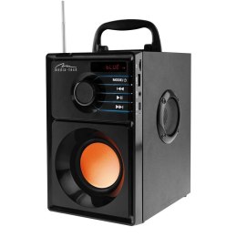 BOOMBOX BT - Kompaktowy głośnik Bluetooth stereo z wbudowanym wooferem, 600W PMPO. FM, MP3. Wbudowany akumulator. Pilot. Kolor m