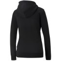 Bluza damska Puma ESS+ Metallic Logo Hoodie FL czarna 849958 01