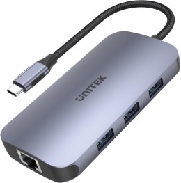 Unitek D1071A Hub N9+ USB-C HDMI, PD 100W, czytnik kart