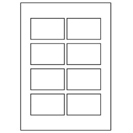 Avery Zweckform wizytówki, z gładka krawędzią, 8 szt./A4, dwustronny typ matowe, białe, A4, 260 g/m2, 85x54mm, 10 arkusza, do dr