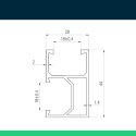 Profil Montażowy Szyna Aluminiowa paneli PV 120cm V-TAC