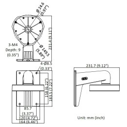 UCHWYT KAMERY DS-1273ZJ-DM25 Hikvision